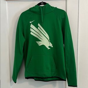 Nike Dri-fit Green Hoodie with UNT Logo